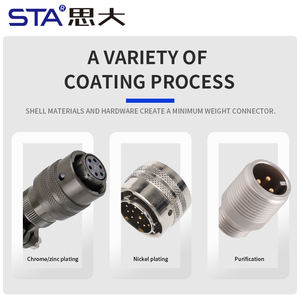 Mil Dtl 26482 12S-10 Ms3102a Mannelijke Vrouwelijke Ronde Connector Shell Terminal 3 4 8 10 12 Pin Ip67/Ip68 Waterdichte 850V - Product Image 3