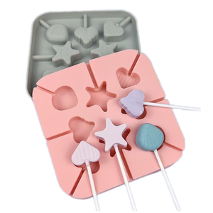 Moule à sucette de dessin animé <span class=keywords><strong>fait</strong></span> <span class=keywords><strong>maison</strong></span> Silicone de qualité alimentaire résistant à la chaleur antiadhésif bonbons et fromage bâton outils de gâteau créatifs <span class=keywords><strong>idée</strong></span> cadeau - Product Image 1