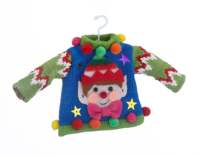 Accessoires Jacquard tricotés personnalisés Vêtements Mini Pull Renne Pull collant Tricoté Ornement de Pull de Noël