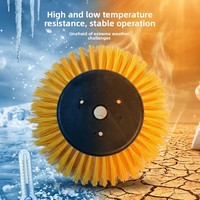Brosse latérale rotative à disque en nylon PP pour balayeuse routière, pièce de rechange pour machine de nettoyage de voirie