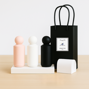 लक्जरी राउंड ग्लास इत्र की बोतल 30 मिली 50 मिली 100 मिलीलीटर खाली रिफिएबल स्टॉक में पंप स्प्रेयर काले सफेद रंग के साथ बॉक्स में शामिल हैं। - Product Image 6