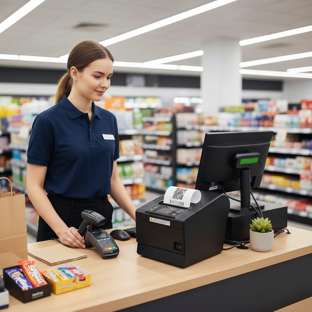 80mm Thermal POS Receipt Printer with Auto Cutter and Cash Drawer Bill Printing Machine Wireless Bluetooth WiFi MQTT Cloud