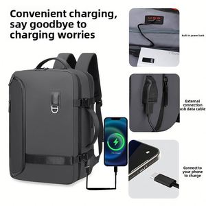 New Arrival Custom Designer Expandable Mult-function Outdoor Waterproof Mochila Bag Bagpack Travel Back Pack Laptop <b>Backpacks</b> - Product Image 3
