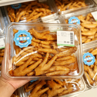Boîte en plastique transparente jetable en PET avec couvercle, conteneur rectangulaire pour emballages alimentaires asiatiques à emporter
