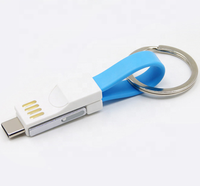 Porte-clés USB 3 en 1, lot de 10 pièces, cordon de chargement, multifonction