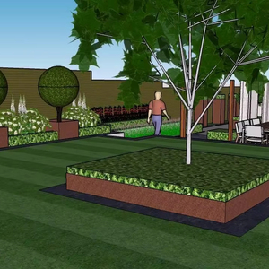 Bordure de jardin en acier Corten résistant aux intempéries, style Art déco rustique, pour les jardins extérieurs, les parterres de fleurs et les aménagements paysagers - Product Image 1