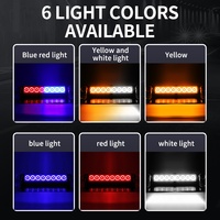 Nueva Luz Estroboscópica de Advertencia HJ de 8 LED y 12V para Coche y Camión, Luces Intermitentes de Emergencia para el Tablero, Luces Intermitentes de Circulación Diurna