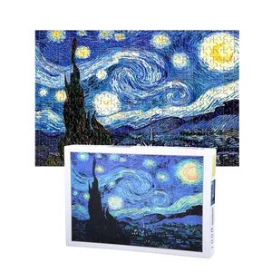 Puzzles 100 Manufacturer Custom High Quality Brain Teaser Puzzle 100 Pcs 500 1000 2000 5000 Pieces Recycled Paper Cardboard Jigsaw Puzzles