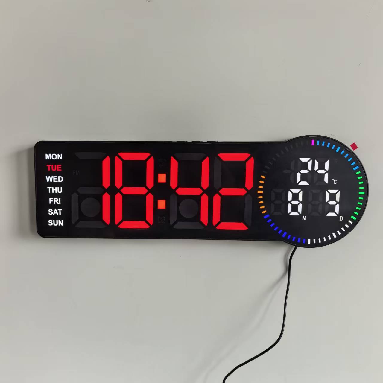 Black shell with red light