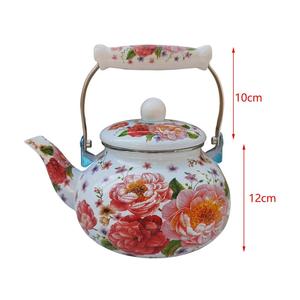 Teiera <span class=keywords><strong>turca</strong></span> in smalto multiuso con manico in bachelite resistente al calore bollitore in metallo per tè caffè e acqua - Product Image 6