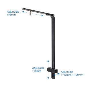 WEEKAQUA DJ-L-20S L 스탠드 II 수족관 조명 걸이 키트 알루미늄 합금 어항 램프 브래킷 - Product Image 3