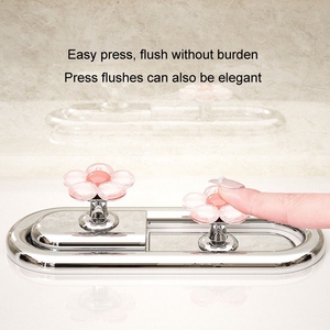 Bouton de <span class=keywords><strong>chasse</strong></span> <span class=keywords><strong>d</strong></span>'<span class=keywords><strong>eau</strong></span> <span class=keywords><strong>d</strong></span>écoratif pour toilettes, motif floral mignon, pour salle de bain, nettoyage domestique, <span class=keywords><strong>d</strong></span>écoration - Product Image 4