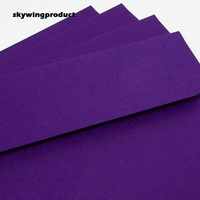 Sac à documents Skywingproduct fabriqué en Chine, en papier écologique violet, économique, résistant, format A7, sur mesure, pour le bureau, l'école, la papeterie