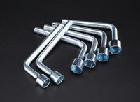 Clé à douille en forme de L robuste, 6-19 mm, en acier au chrome-vanadium, jeu d'outils hexagonaux coudés, outil manuel pour réparation automobile
