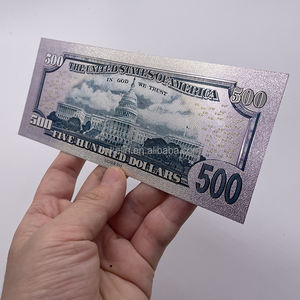 Yeni amerika eski başkan 500 dolar para bill koleksiyonu stokta gümüş folyo kaplama banknot - Product Image 4