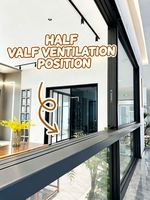 Schwarze Aluminium-Schiebefenster Günstige Fenster Doppelt Verglaste Aluminium-Schiebefenster