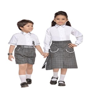 Meilleures ventes Nouvelle tendance Uniforme scolaire USA Logo personnalisé Prix de gros Polo blanc avec jupe grise Uniforme scolaire Fabriqué en Inde - Product Image 2