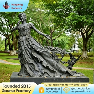 Escultura de Bronce Fundido Retro de los Años <span class=keywords><strong>80</strong></span> y <span class=keywords><strong>90</strong></span>, Personalizada Directamente de Fábrica, Resistente a los Rayos UV, Figuras Musicales Abstractas, Estatua Artística - Product Image 3