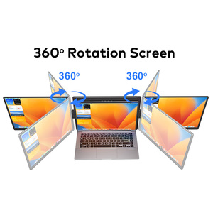Moniteur triple portable pour ordinateur portable, écran IPS <span class=keywords><strong>15</strong></span>,3 <span class=keywords><strong>pouces</strong></span>, extension d'écran, un seul câble pour 2 écrans, pour le travail de bureau, Windows, <span class=keywords><strong>MacBook</strong></span> - Product Image 4