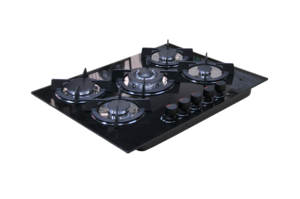 Cuisinière à gaz Cuisinière à 5 brûleurs Classe B Cuisinière électrique à batterie en verre trempé Table de cuisson encastrée pour la cuisine Table Hôtels Ménages - Product Image 2