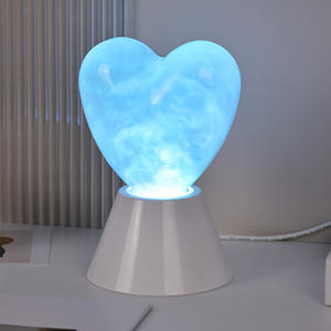 هدية طفل جديدة أنيقة تغيير اللون قاعدة بلاستيكية بيضاء خفيفة مقاومة للماء ديكور المنزل غائم مع ظل القلب - Product Image 3