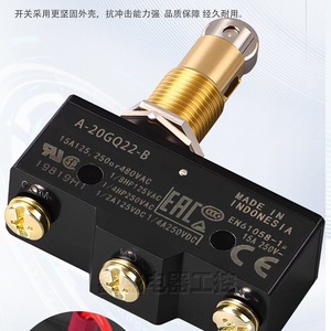 ไมโครสวิตช์ A-20GV21-B SPDT รีเลย์โลหะ IP22 สำหรับการควบคุมอุตสาหกรรม - Product Image 5