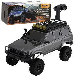 2024 FMS 1/18 FCX18 Toyoto Land Cruiser 80 LC80 4WD luci miglior Scaler Off Road Mini Crawler Trail Truck 4x4 RTR giocattolo con licenza