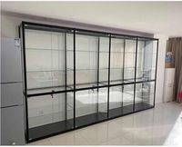 Vitrines de présentation en verre avec éclairage LED
