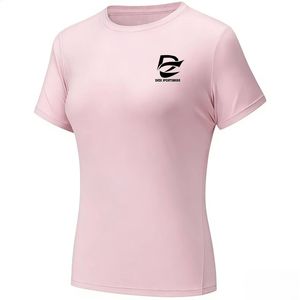 Camiseta Deportiva de Manga Corta para Mujer, Cuello Redondo, Color Sólido Informal, con Estampado de Sublimación y Logotipo Personalizado OEM - Product Image 1