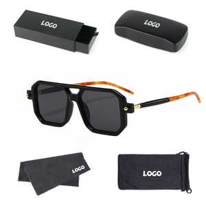 High Quality UV 400 Aviation Fashion Sun <strong>Glasses</strong> New Styles Plastic Double Bridge for Kids Custom Logo <strong>Baby</strong> Sunglasses PC <strong>Frame</strong> - Product Image 1
