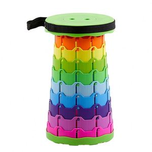 Nouvelle chaise pliante légère pour adultes, ronde et robuste en PP, idéale pour la pêche, le jardin et le camping. - Product Image 4