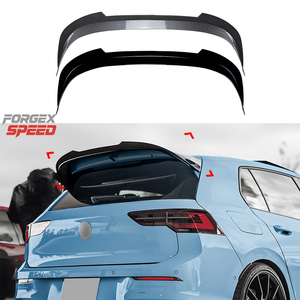 Accessori Auto Forgex Speed, Spoiler Posteriore per Tetto, Spoiler per Bagagliaio, Kit Carrozzeria per <span class=keywords><strong>Volkswagen</strong></span> <span class=keywords><strong>Golf</strong></span> Mk8 GTI R <span class=keywords><strong>2020</strong></span>+ - Product Image 1