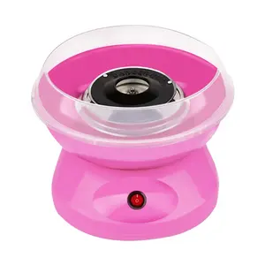 Home Mini Electric Portable DIY Pink Sweet Cotton Candy Floss Maker Machine for Kid in white colour