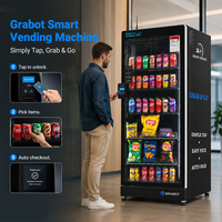 Distributeur automatique intelligent IA avec réfrigérateur 480L, paiement par carte, surveillance à distance pour aliments, snacks et boissons - Réfrigérateur intelligent America
