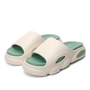 Chaussons d'été pour hommes antidérapants à semelle épaisse, chaussures décontractées d'extérieur pour couple, moulées par injection, confortables, style marcher sur les nuages - Product Image 5