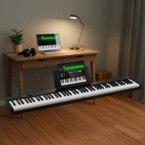Piano pliable Nektar à 88 touches, clavier MIDI Bluetooth portable, instrument de musique numérique avec USB Type C et batterie rechargeable - Product Image 2