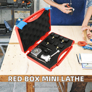 Red Box Mini Lathe <b>Tool</b> Post Quick Change <b>Tool</b> <b>Holder</b> with Hand Power 12-Piece Aluminium Set 1 Year/ Warranty - Product Image 2