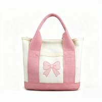 Sac fourre-tout en toile à motif de dessin animé personnalisé en gros, sac à bandoulière décontracté pour femmes avec logo personnalisé
