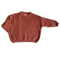 Pull pour bébé Pulls en tricot de coton biologique Épais pull Ted personnalisé et durable pour enfants