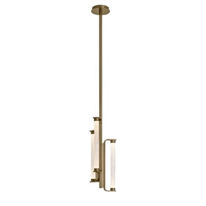 Luz colgante de cristal de <span class=keywords><strong>estilo</strong></span> <span class=keywords><strong>italiano</strong></span>, barra de hierro dorada de lujo, luz colgante de techo, Villa, Hotel, sala de estar, diseñador, decoración de luz interior - Product Image 5