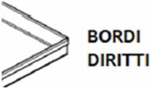SET 5 VASSOI PROFESSIONALI Rettangolari in Acciaio Inox Blu per <span class=keywords><strong>Pizza</strong></span>, Misura 60x40, Parete Dritta H2CM X Fondo (5XGT60402) - Product Image 3