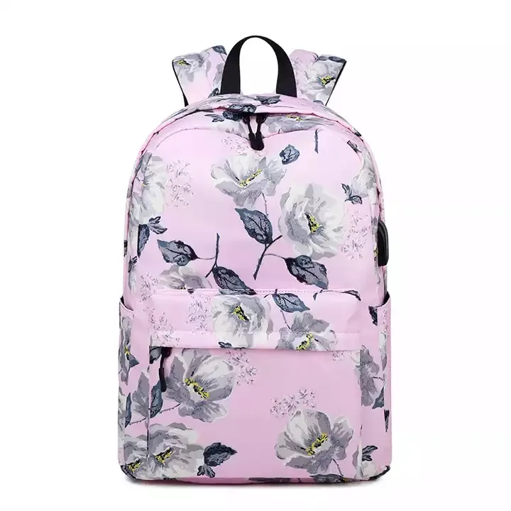 Trend Student Schoolbag Large-Capacity European And American Style Printed Backpack Nylon Water Proof Women's Backpack 3