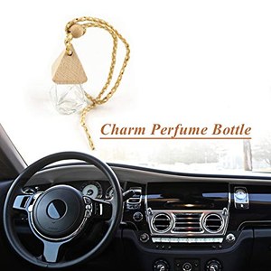 Großhandel Holzpyramiden-Kappen-Diamant-facettierte leere Glas-Auto-Lufterfrischer-Diffusorflasche mit Hanfseil-Nachfüll-Tropfer-Set - Product Image 5