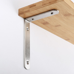 Support d'angle en acier inoxydable Jinnate, 90 degrés, support mural pour étagère, connecteur de meubles en forme de L - Product Image 2