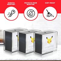 ETB-Présentoir de cartes à collectionner en acrylique transparent, présentoir de poche pour magasin de détail, emballé dans un carton