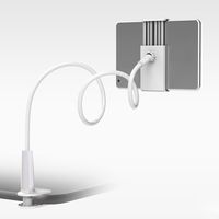 Support de tablette 75cm de long bras lit/support de pince de bureau pour iPad support de tablette de bureau Support de 4.0 pouces à 10.6 pouces tablette PC et téléphone