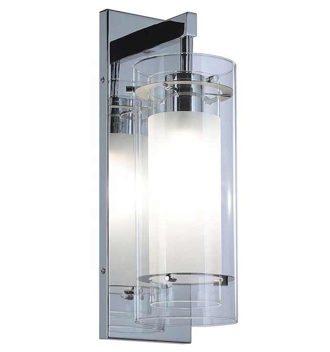 Modern Chrome Wall Sconce - Contemporary Bathroom Lighting