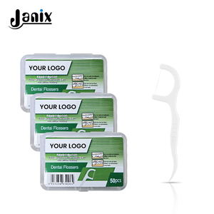 Cure-<span class=keywords><strong>dents</strong></span> à <span class=keywords><strong>fil</strong></span> <span class=keywords><strong>dentaire</strong></span> 50 pièces, saveur menthe, bâtonnets jetables pour l'hygiène bucco-<span class=keywords><strong>dentaire</strong></span> et le nettoyage des <span class=keywords><strong>dents</strong></span> - Product Image 1