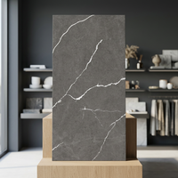 Carreaux de porcelaine sculptés de style espagnol 600x1200mm finition brillante pour les intérieurs résidentiels et de bureaux