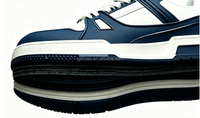 KJ Wholesale Chaussures décontractées respirantes pour hommes, style 'Bread Shoes', tendance, à semelle épaisse, antidérapantes et légères, avec remise en gros